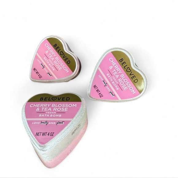 beloved Other - Beloved by Love Beauty and Planet Bath Bomb - Cherry Blossom & Tea Rose - 4 oz